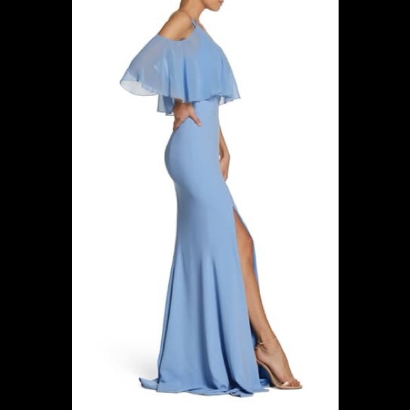 Dress the population faith one shoulder gown - Picture 3 of 3